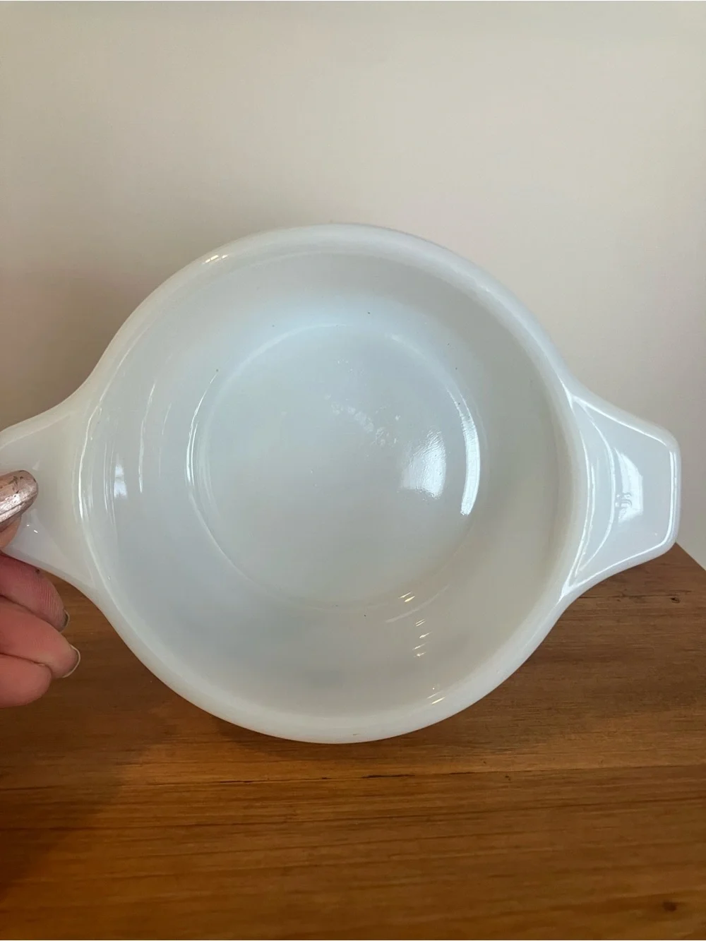 Dynaware Pyr-O-Rey White Floral Milk Glass Mini Casserole Dish